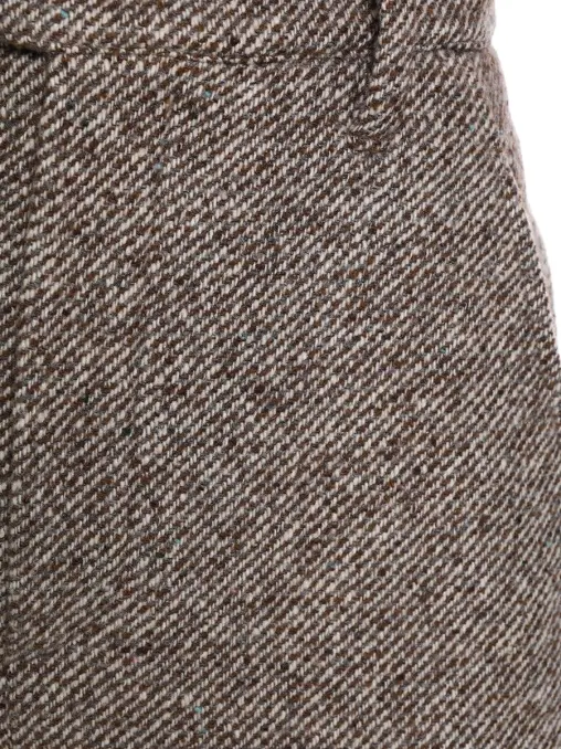 Юбка из шерсти и шелка BRUNELLO CUCINELLI