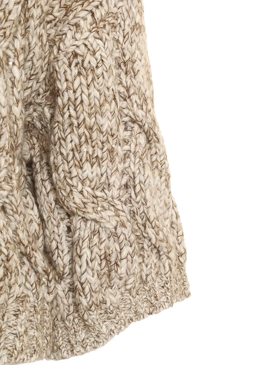 Кардиган с декором пайетками