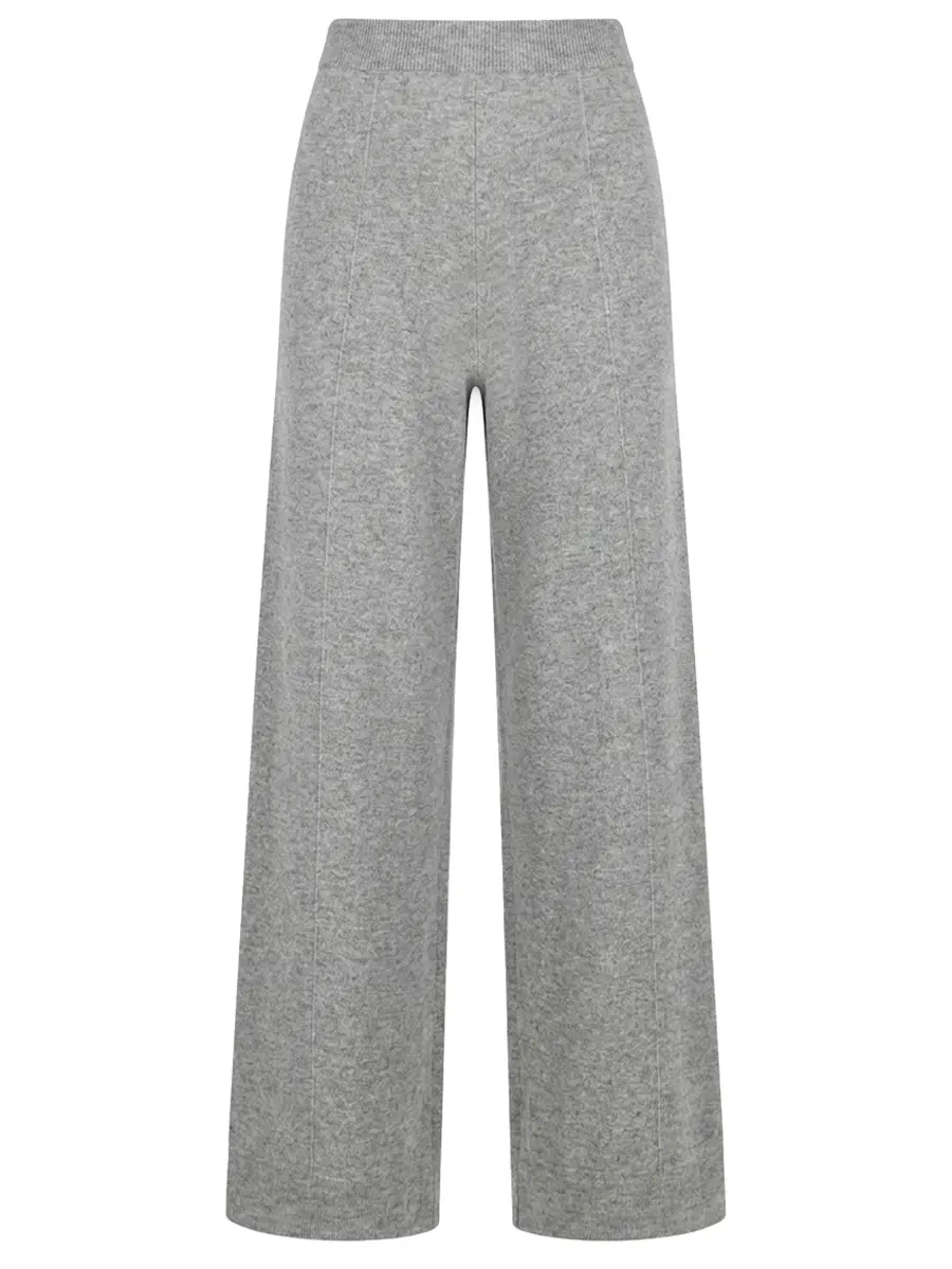 Брюки из шерсти, шелка и кашемира