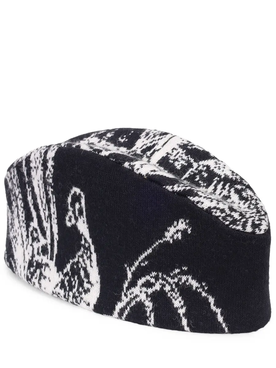 Шапка-пилотка шерстяная