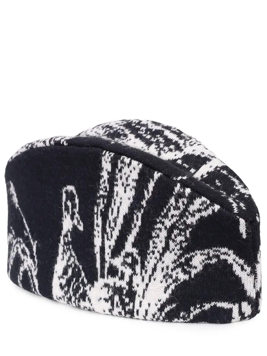 Шапка-пилотка шерстяная