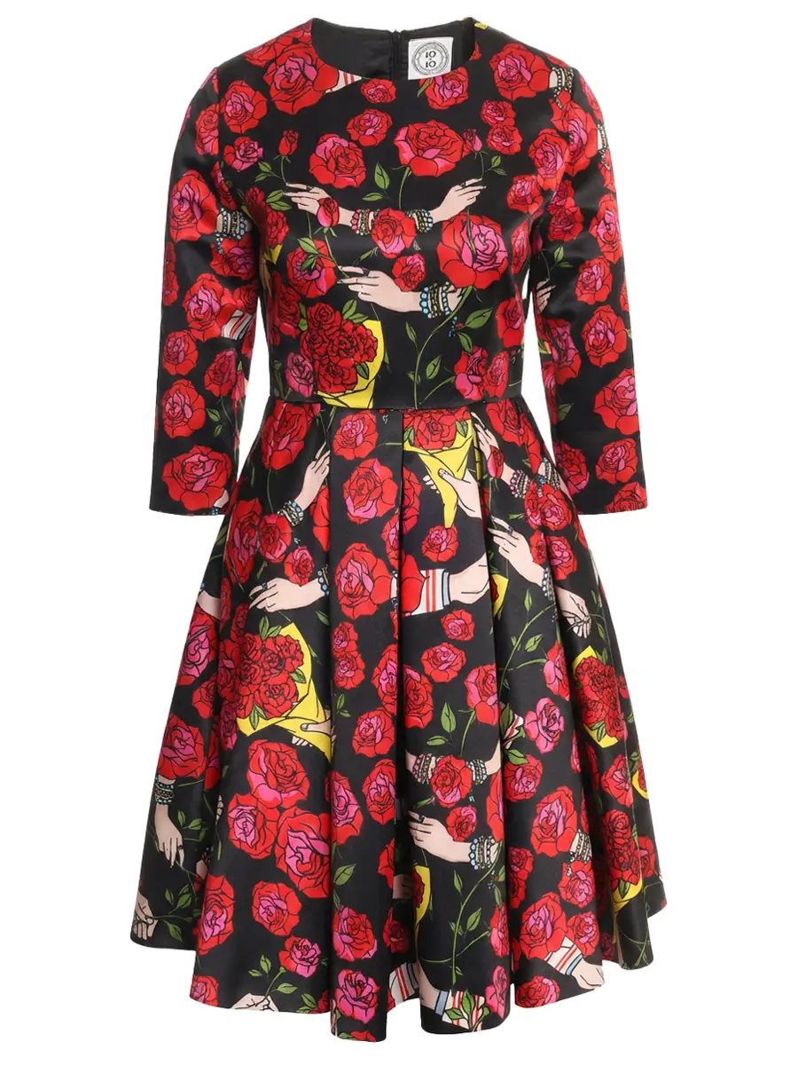 Платье с принтом