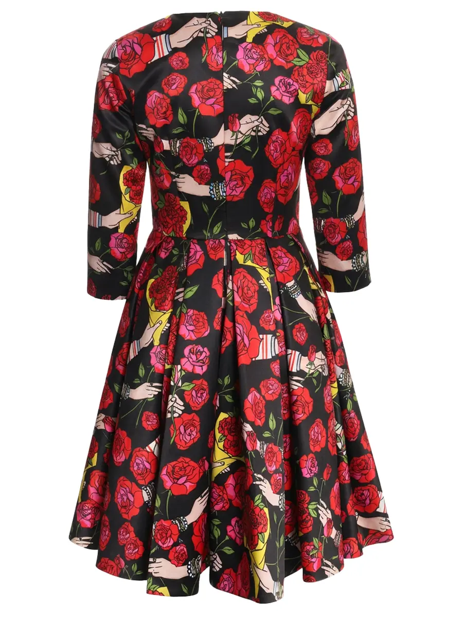 Платье с принтом