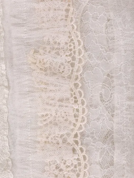 Шарф с кружевом NINA RICCI