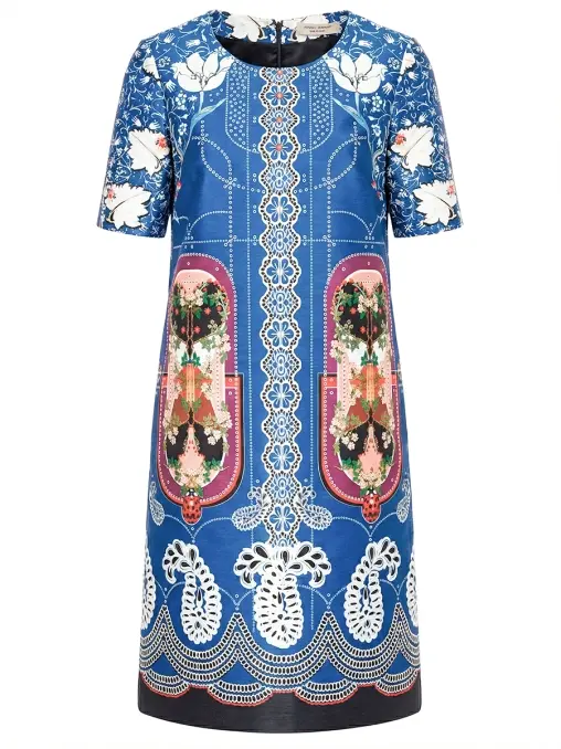 Платье с принтом PICCIONE.PICCIONE