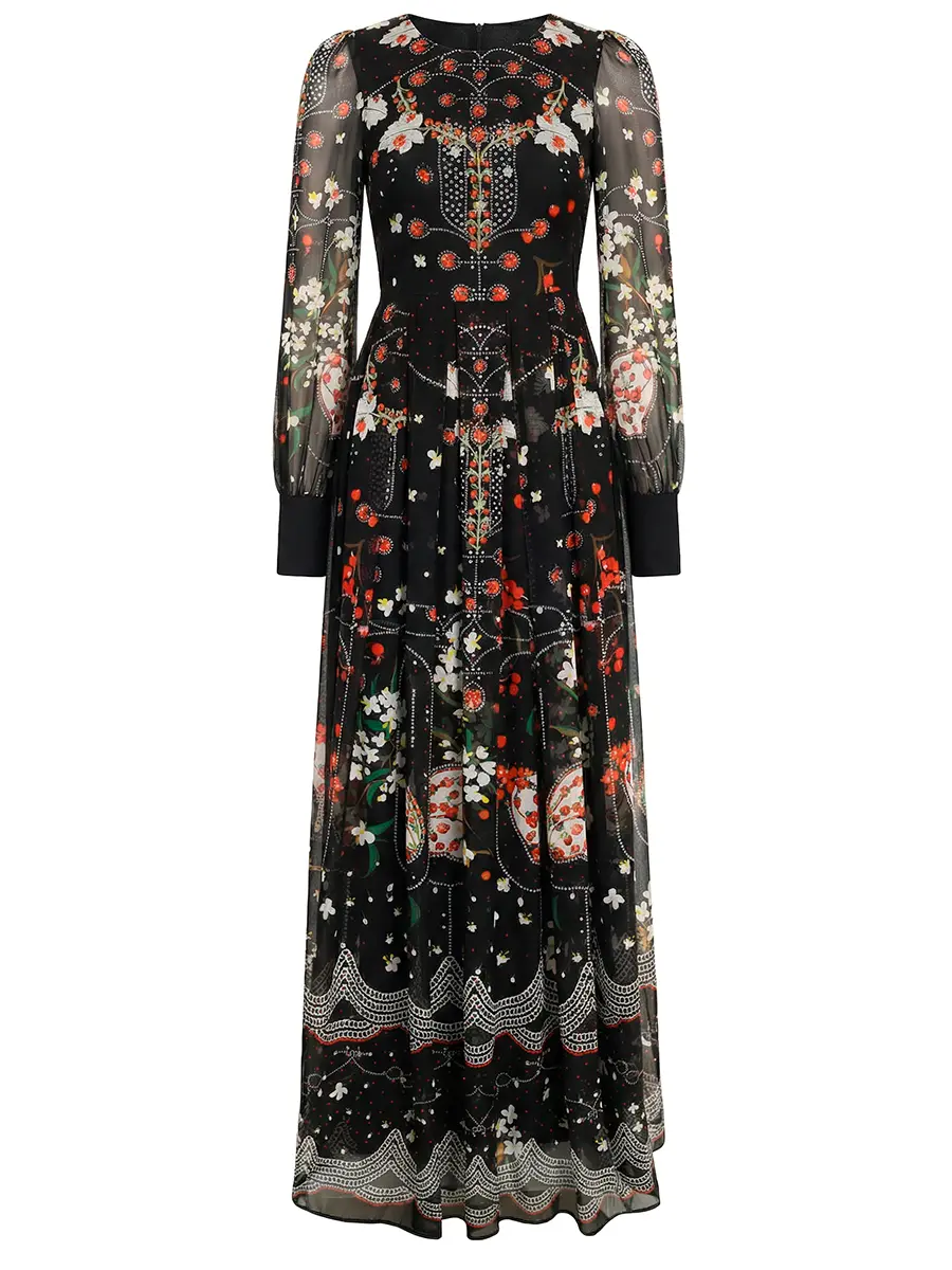 Платье шелковое