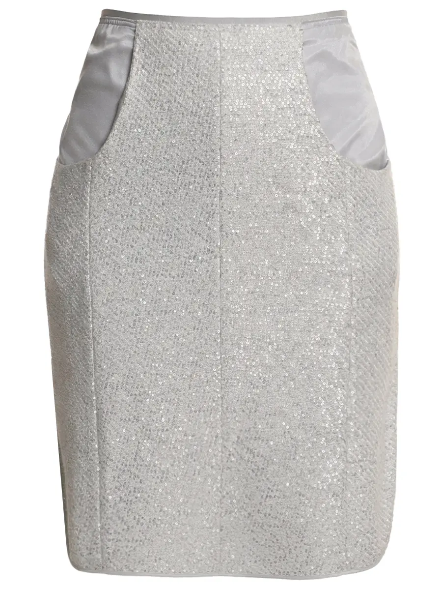 Юбка с пайетками