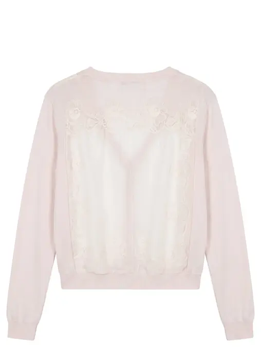 Кардиган с кружевом NINA RICCI