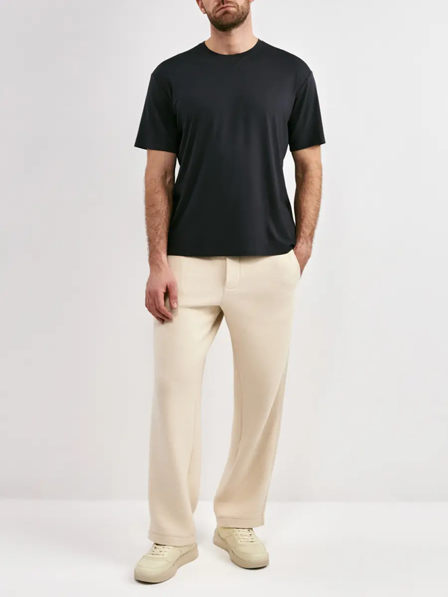 Футболка из хлопка и вискозы