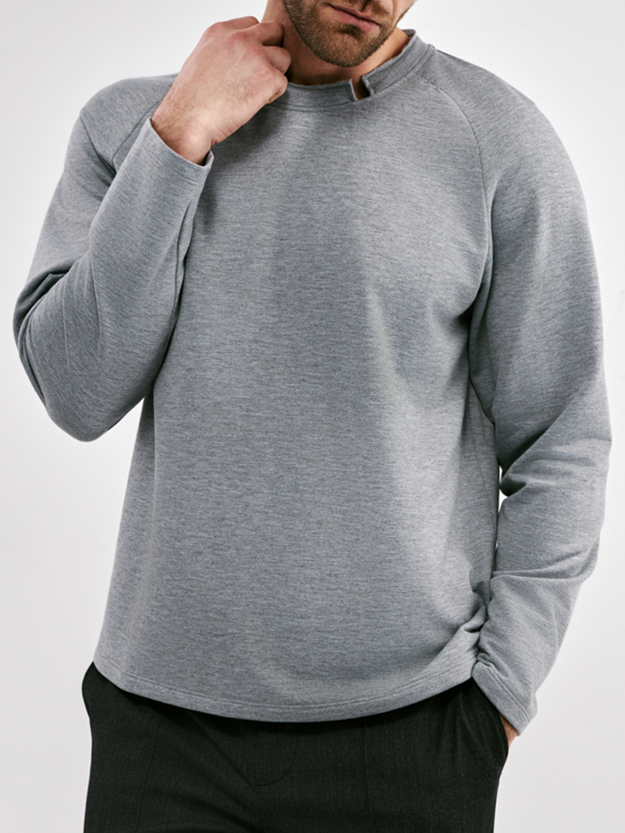 Лонгслив однотонный