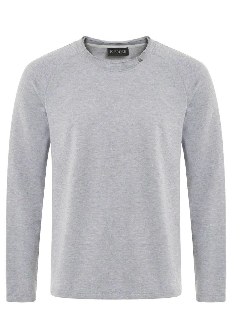 Лонгслив однотонный