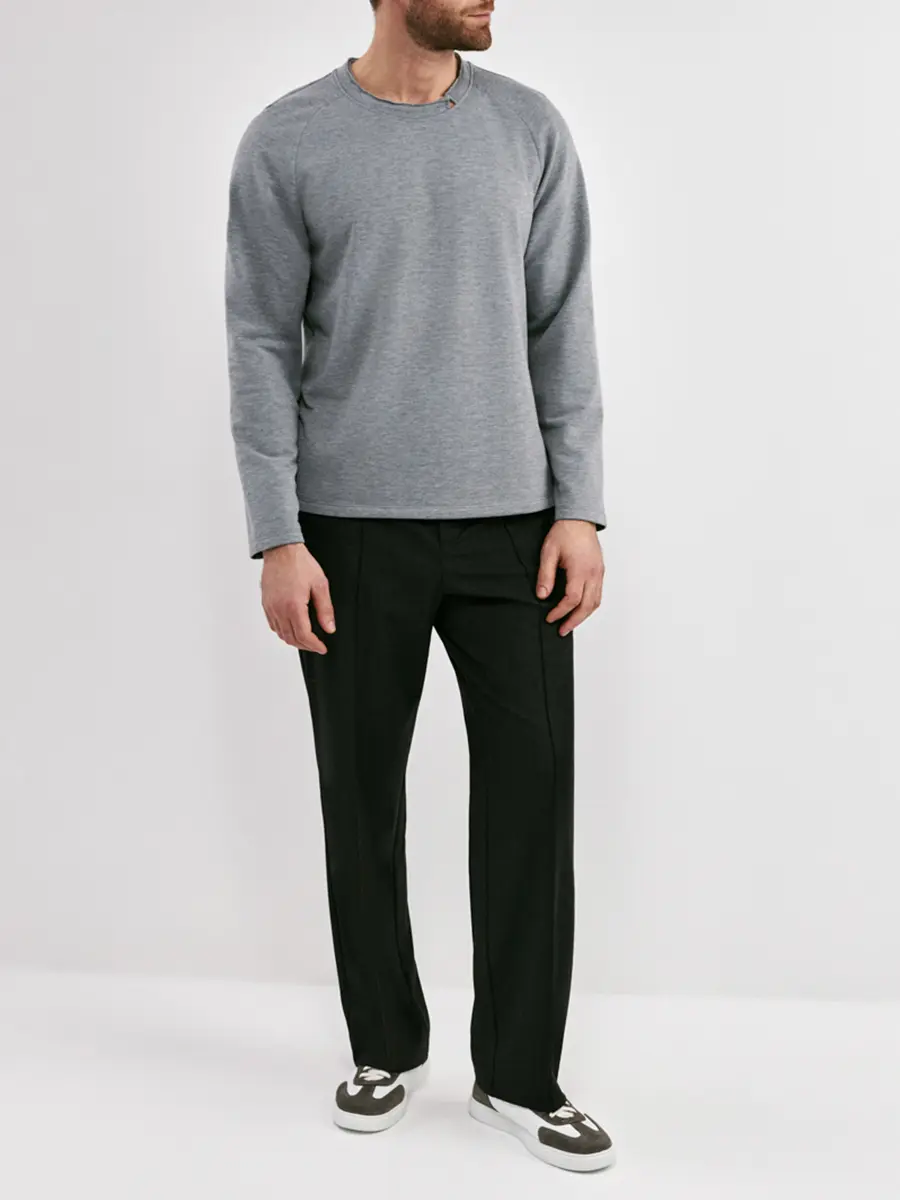 Лонгслив однотонный