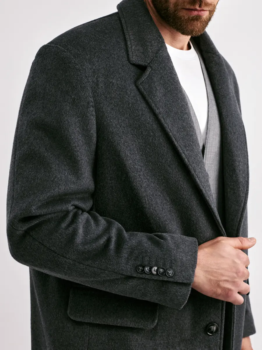 Пальто шерстяное