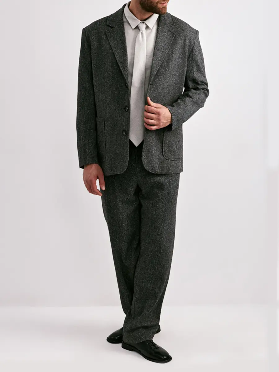 Пиджак из шерсти и шелка