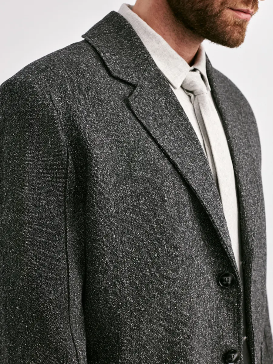 Пиджак из шерсти и шелка