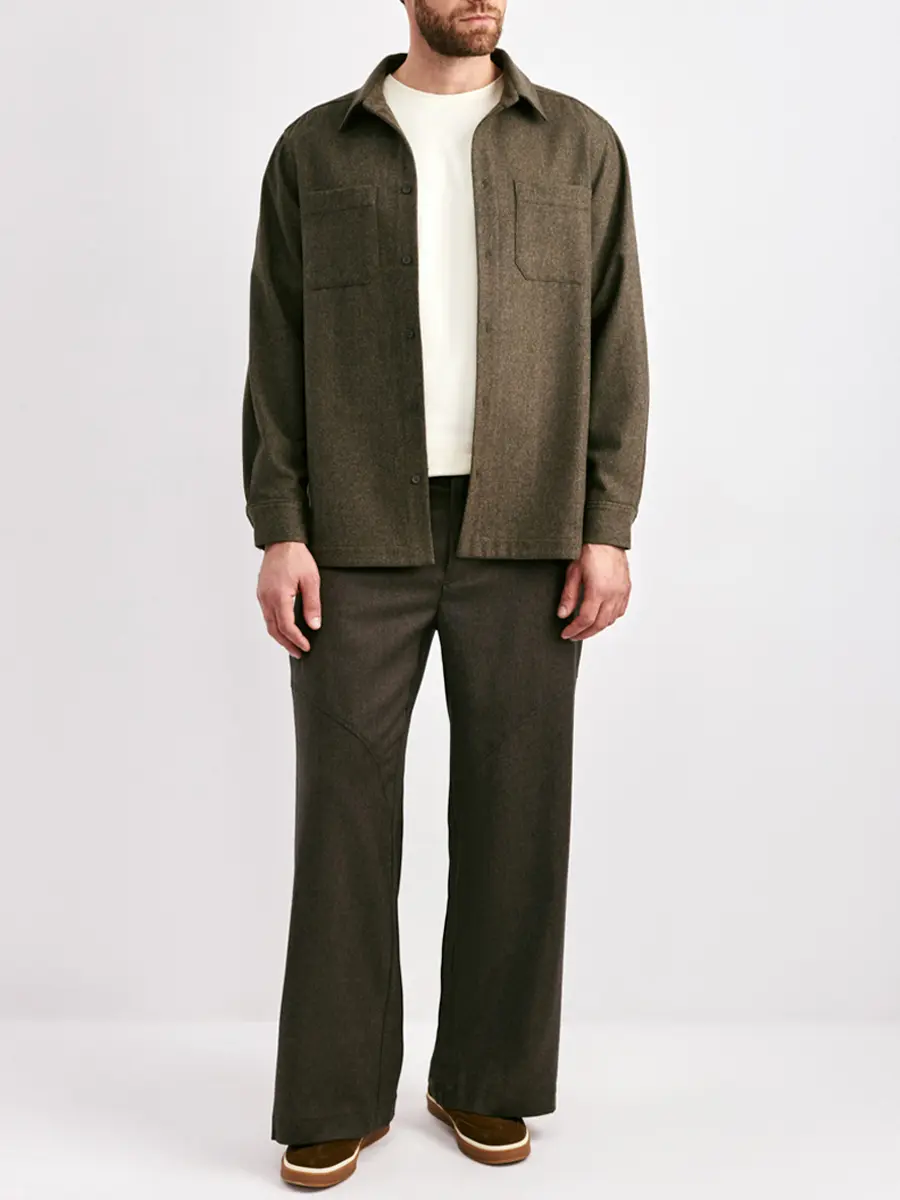 Рубашка шерстяная