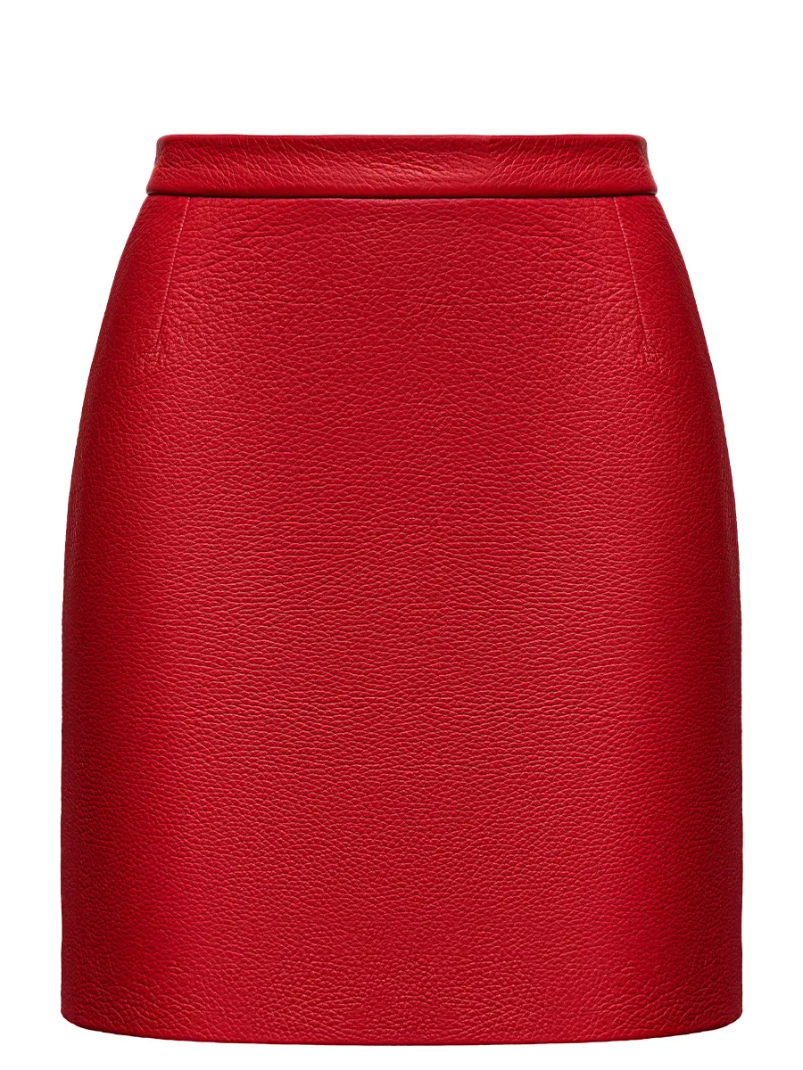 Юбка кожаная