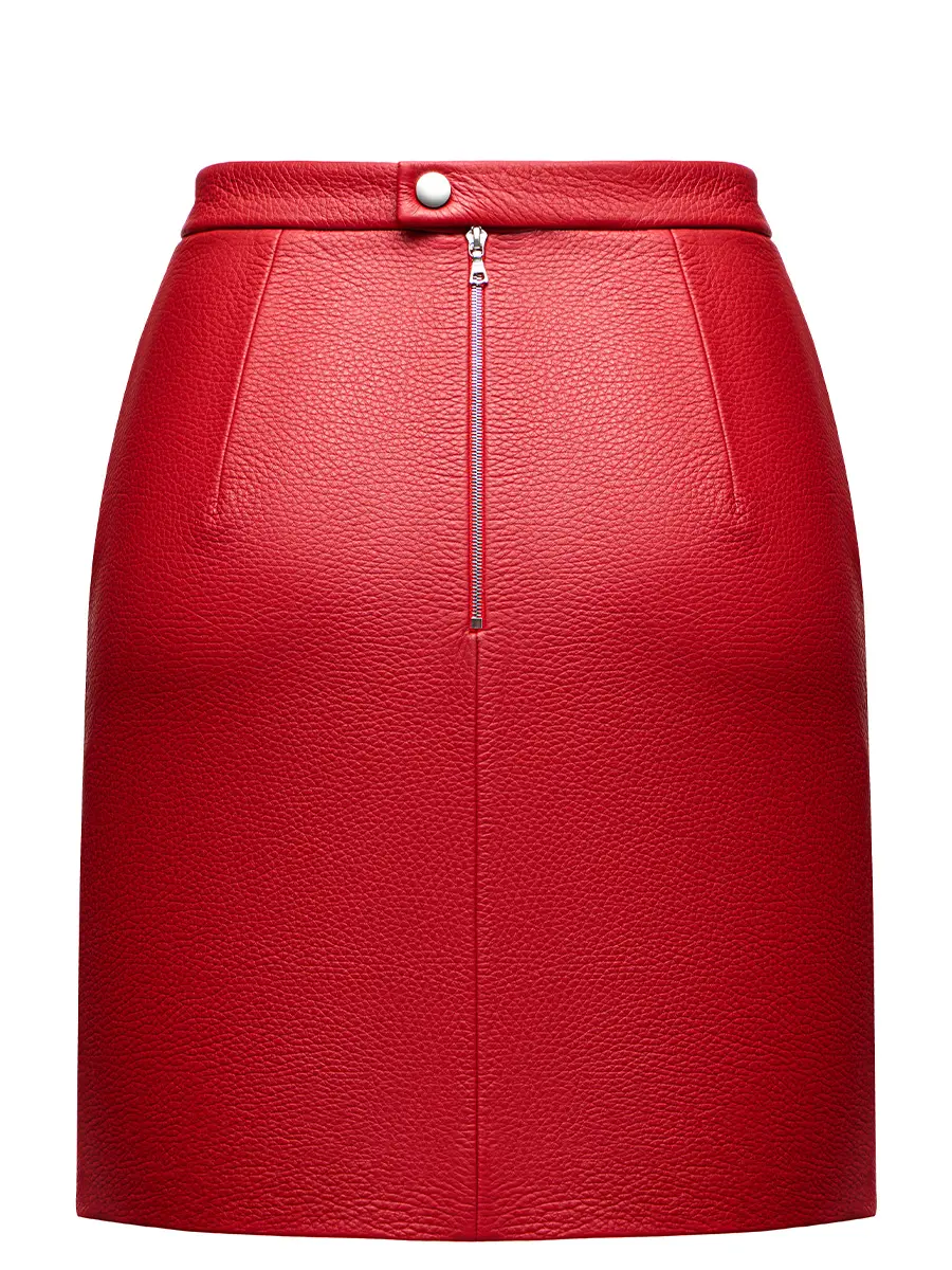 Юбка кожаная