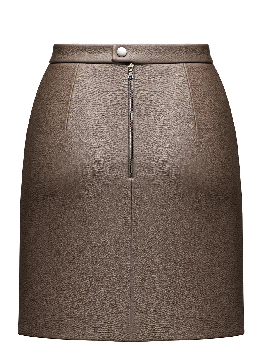 Юбка кожаная