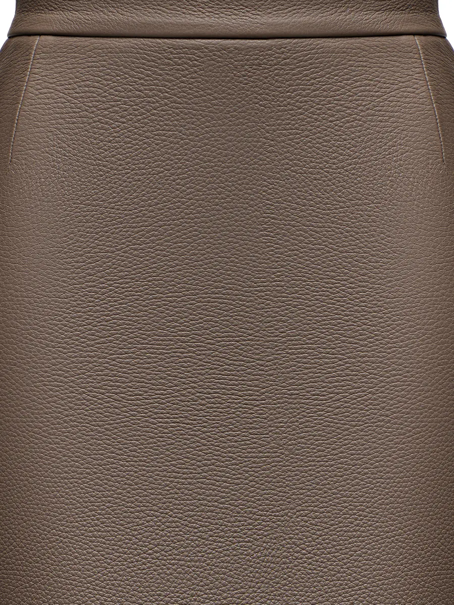 Юбка кожаная