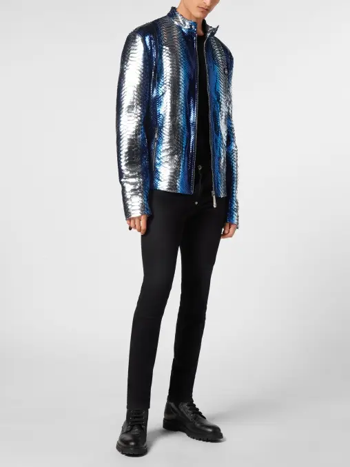 Куртка из кожи питона PHILIPP PLEIN