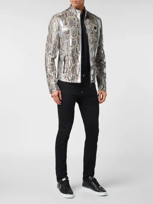 Куртка из кожи питона PHILIPP PLEIN