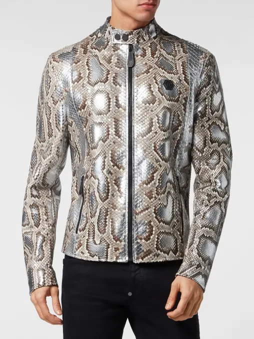 Куртка из кожи питона PHILIPP PLEIN