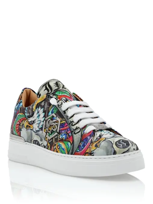 Кеды из кожи питона PHILIPP PLEIN