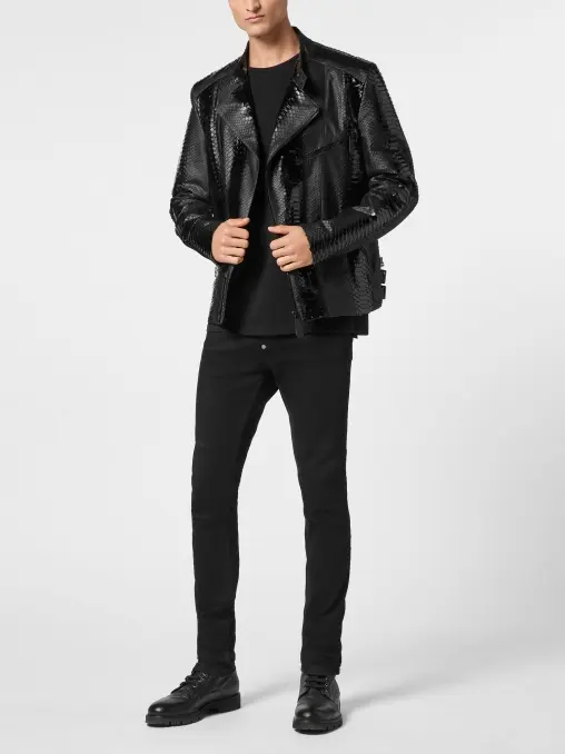 Куртка из кожи питона PHILIPP PLEIN
