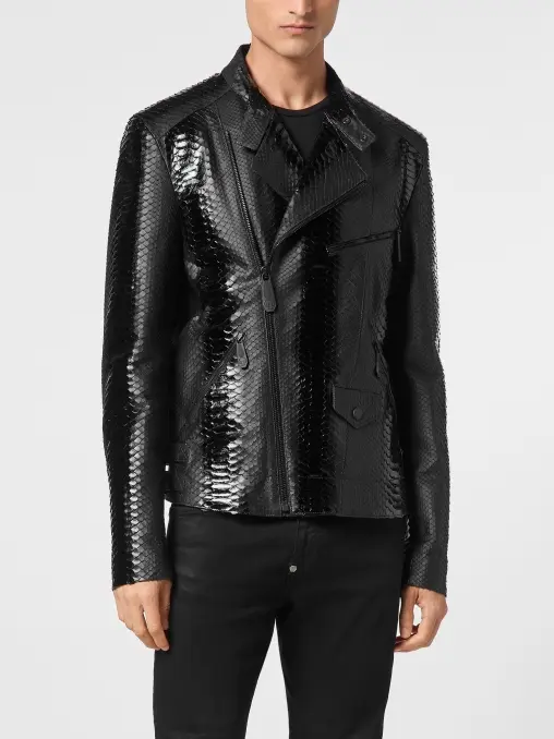 Куртка из кожи питона PHILIPP PLEIN