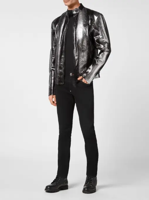 Куртка из кожи питона PHILIPP PLEIN