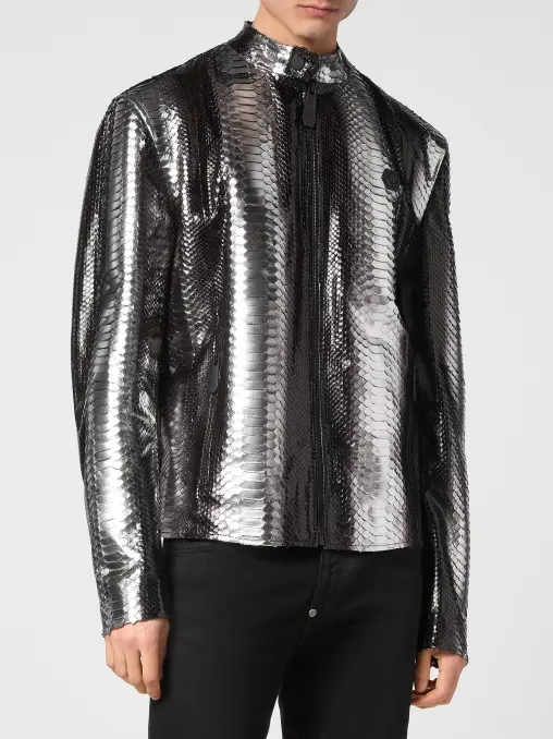 Куртка из кожи питона PHILIPP PLEIN
