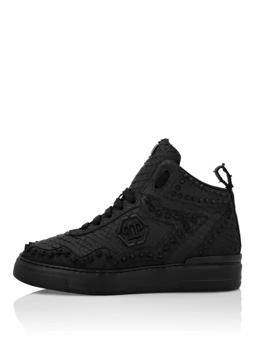 Кеды из кожи питона PHILIPP PLEIN