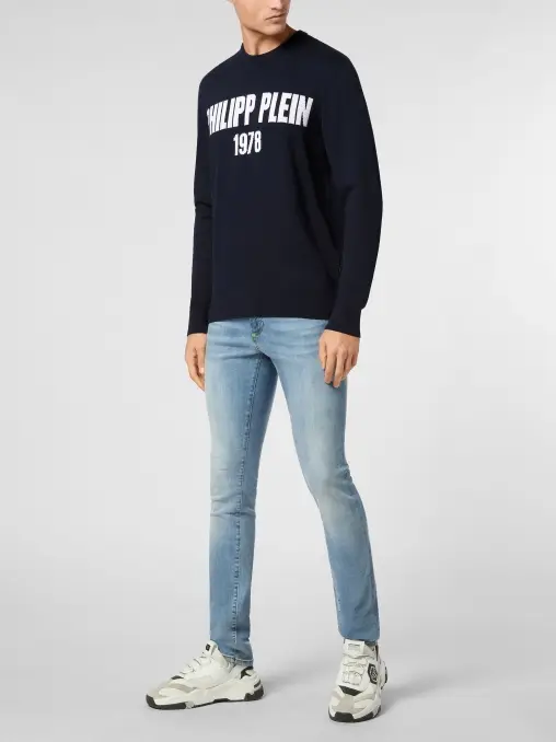 Джемпер из хлопка и шерсти PHILIPP PLEIN
