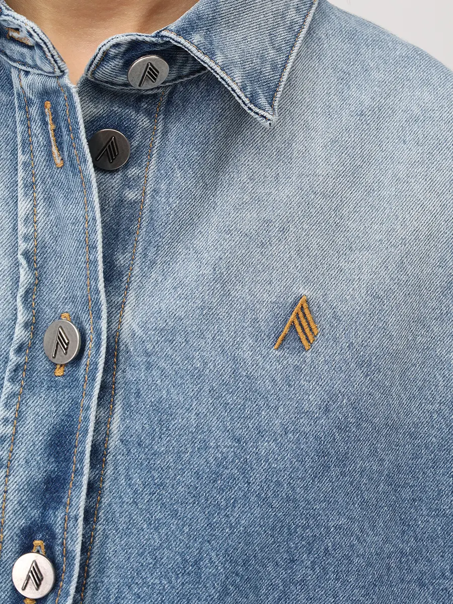 Рубашка джинсовая