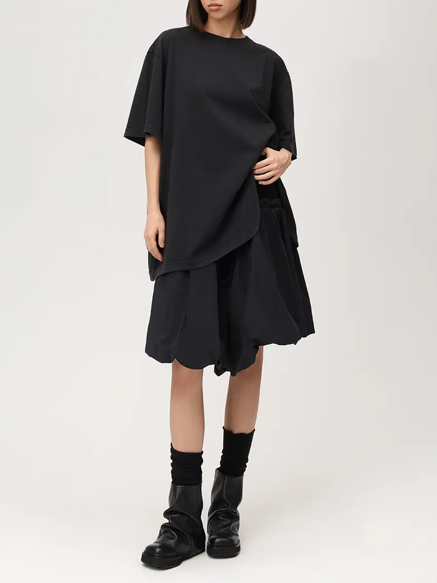 Юбка однотонная