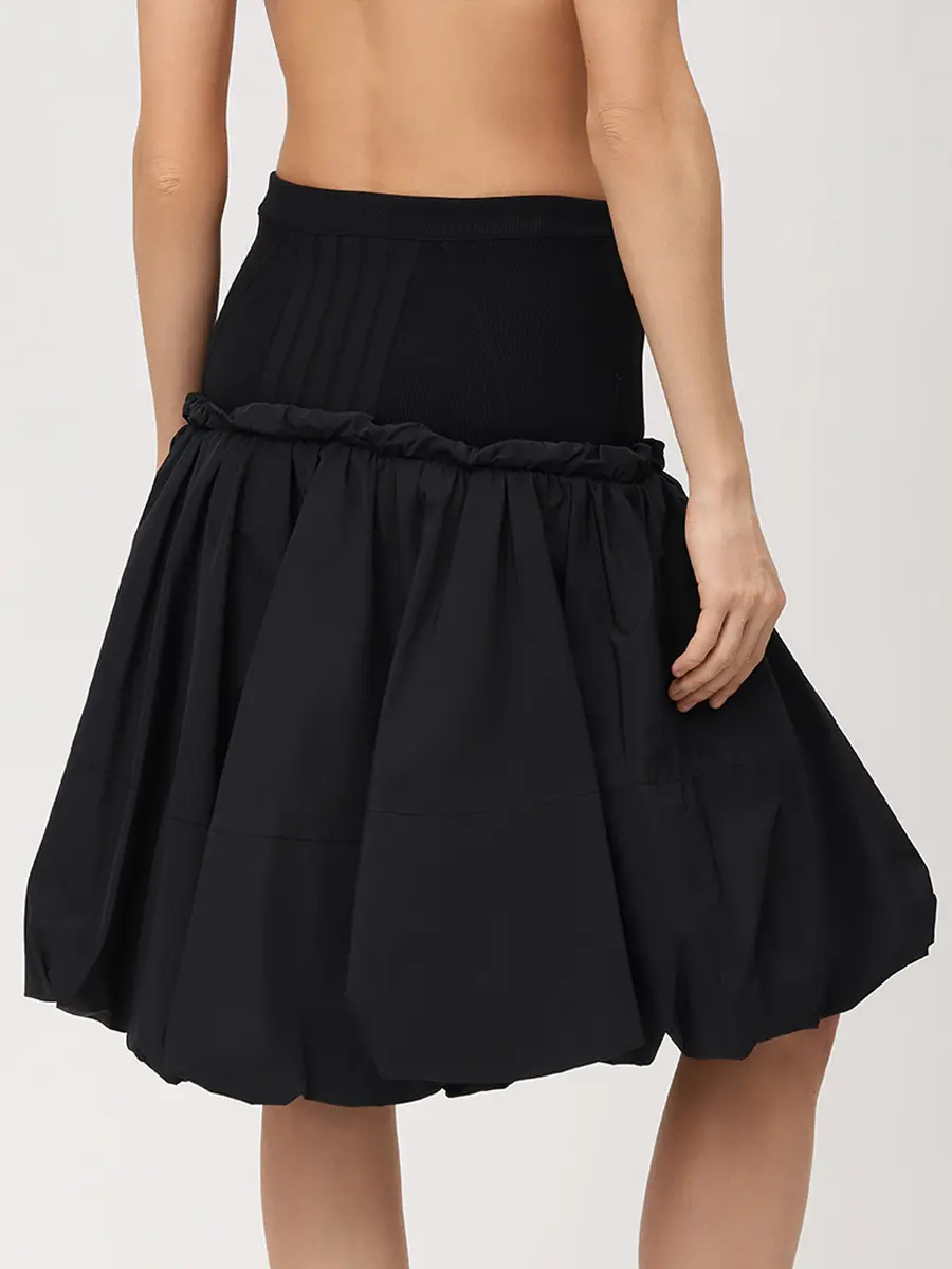 Юбка однотонная