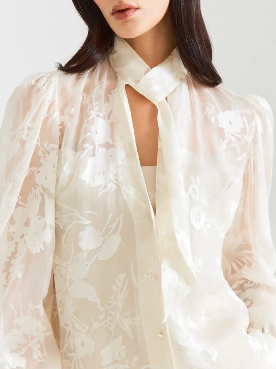 Блуза шелковая