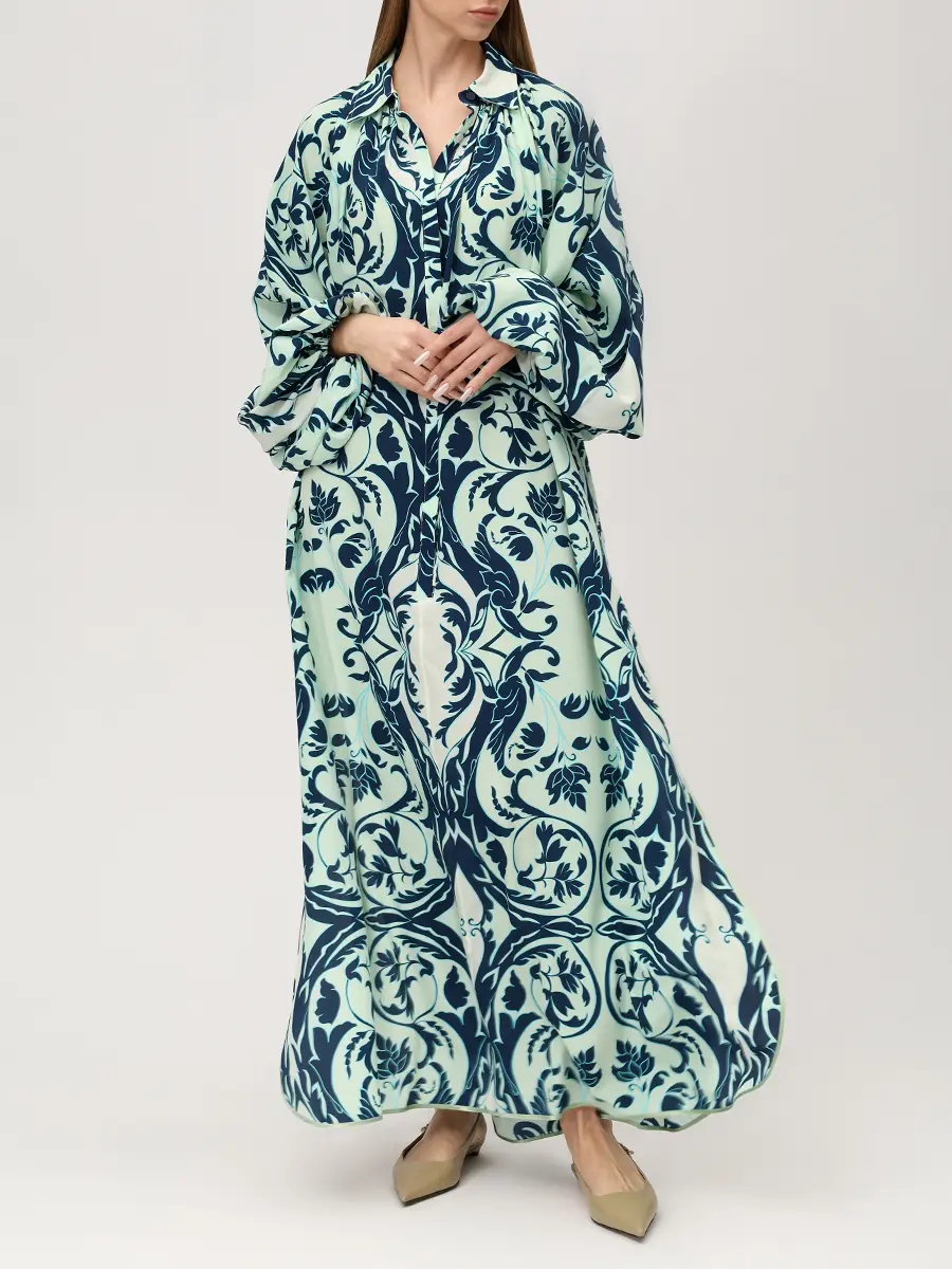 Платье шелковое