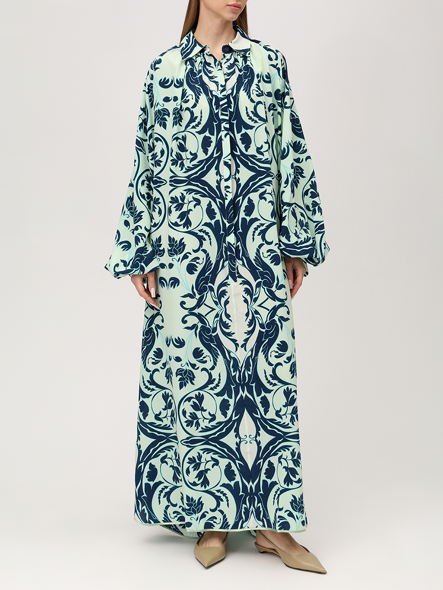 Платье шелковое