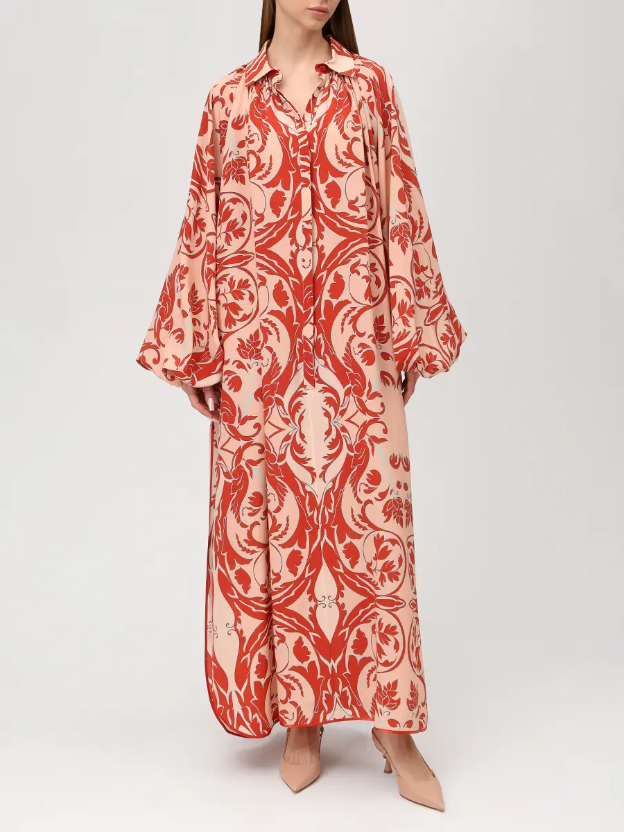 Платье шелковое