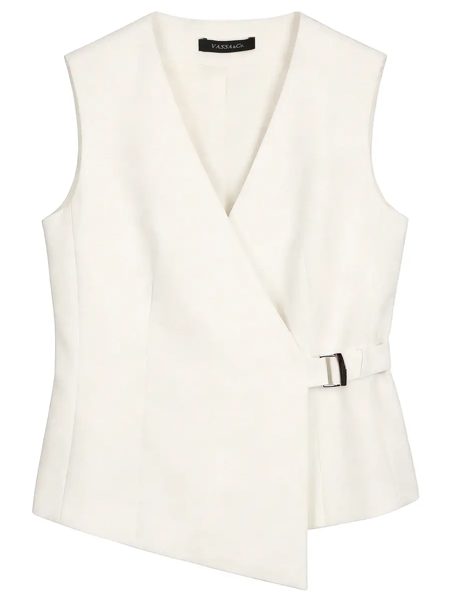 Жилет однотонный