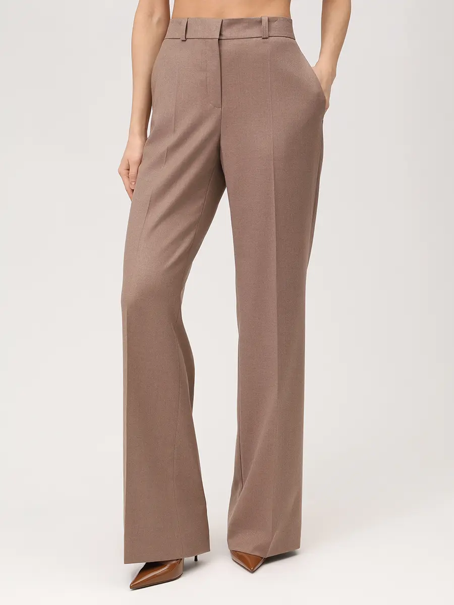 Брюки однотонные