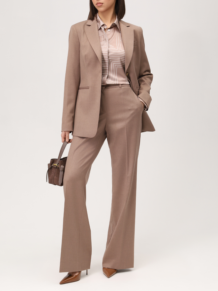 Брюки однотонные