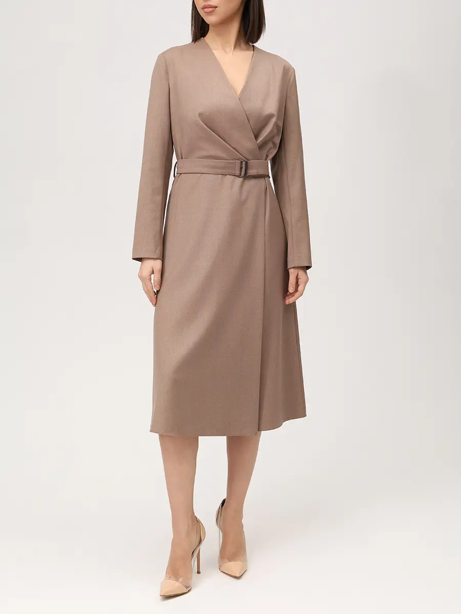 Платье однотонное