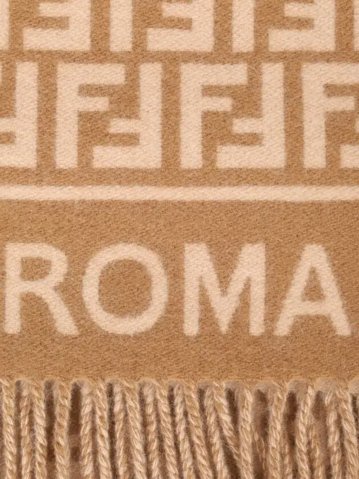 Шарф из кашемира и шерсти FENDI
