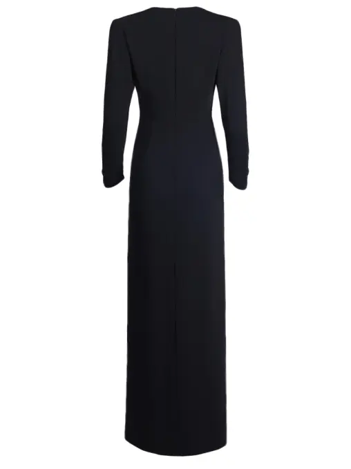 Платье из крепа с отделкой стразами SPERANZA COUTURE