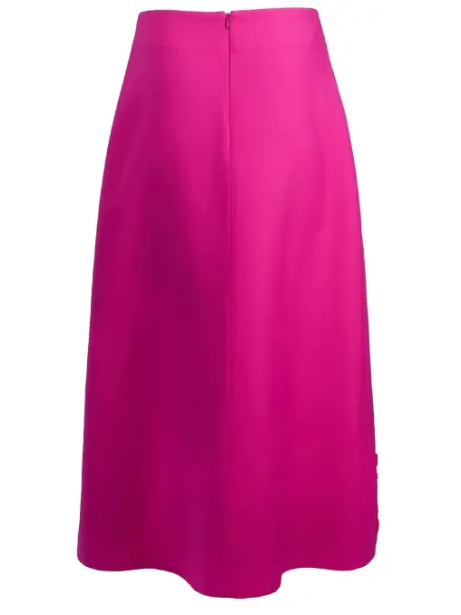 Юбка из шерсти и шелка с вышивкой ручной работы SPERANZA COUTURE