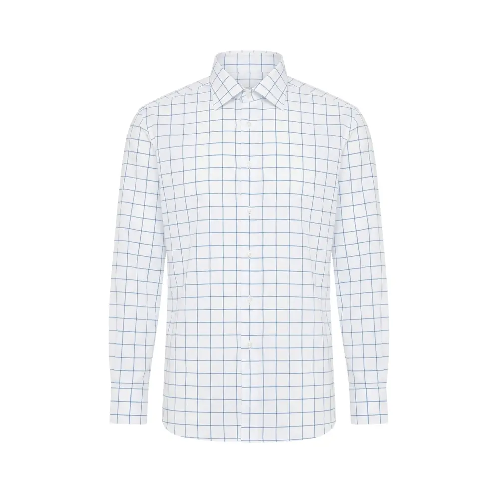 Рубашка Regular Fit изо льна и хлопка
