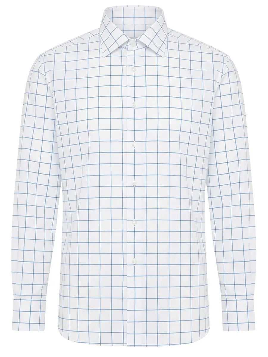 Рубашка Regular Fit изо льна и хлопка